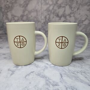 Starbucks Tazo Tea Mugs Set Cream